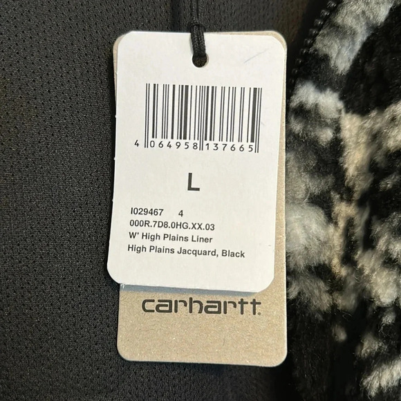Carhartt WIP Work In Progress High Plains Jacquard Liner NWT L - Picture 5 of 7